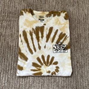 Tan and brown Tie Dye shirt